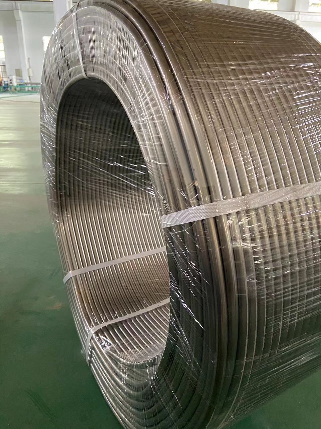 Titanium tubes for data center cooling heat exchanger applications Titanium coiled tubes for data center cooling heat exchanger applications
