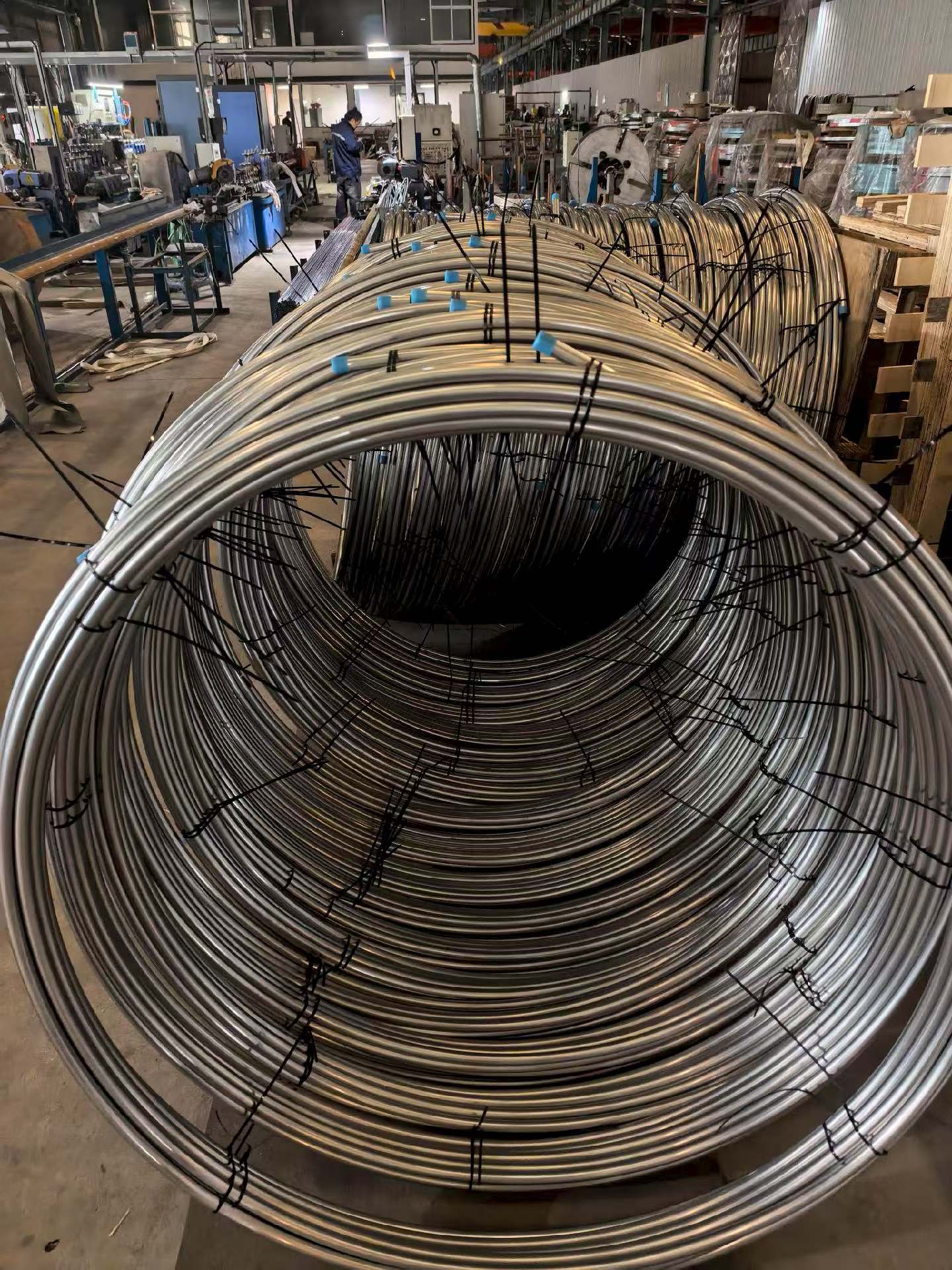 Stainless steel tube coil for refrigeration condenser evaporator and heat exchanger applications